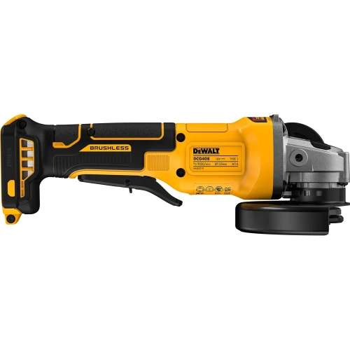 Аккумуляторная угловая шлифмашина DEWALT DCG408NT, 18 В, 125 мм, 9000 об/мин, без АКБ и ЗУ, в кейсе TSTAK () DCG408NT-XJ фото 4