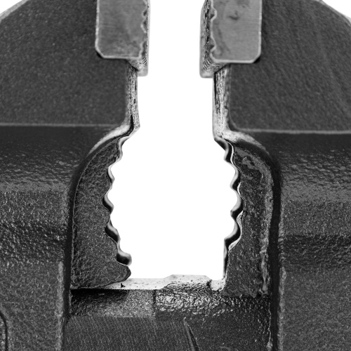 Тиски слесарные BVH-100, 100 мм, поворотные, стальная направляющая, с наковальней //Denzel фото 18