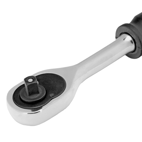 Ключ-трещотка 1/4", 45 зубьев, с быстрым сбросом, CrV, хром Сибртех фото 6