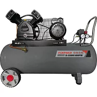 Компрессор Парма K-2300/100РМ (масляный ременной, 2200Вт, асинхронный, 100л, 336л/мин, 10бар, вых. 2шт/рапид) 02.014.00013