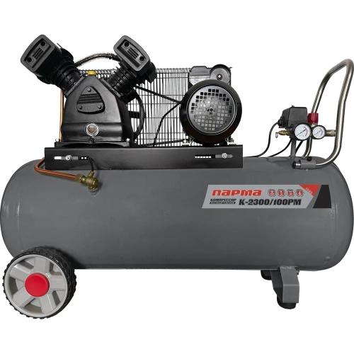 Компрессор Парма K-2300/100РМ (масляный ременной, 2200Вт, асинхронный, 100л, 336л/мин, 10бар, вых. 2шт/рапид) 02.014.00013 Компрессор Парма K-2300/100РМ (масляный ременной, 2200Вт, асинхронный, 100л, 336л/мин, 10бар, вых. 2шт/рапид) 02.014.00013