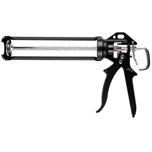 Полуоткрытый пистолет для герметиков KRAFTOOL Professional Buldog поворотный, 320 мл 06673_z01