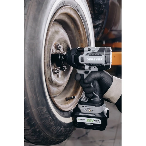 Гайковерт аккумуляторный Debever бесщеточный, ударный, квадрат 1/2,850Nm, 20B, (без АКБ и з/у) DBE-6348C фото 9 Гайковерт аккумуляторный Debever бесщеточный, ударный, квадрат 1/2,850Nm, 20B, (без АКБ и з/у) DBE-6348C фото 9