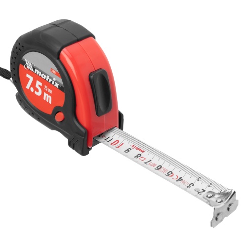 Рулетка Status Magnet fixation,7,5 м х 25 мм,обрезиненный корпус,зацеп с магнитом Matrix фото 3