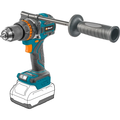 Дрель-шуруповерт аккумуляторная ударная BORT BAB-21X (без АКБ и ЗУ) 93414929 Дрель-шуруповерт аккумуляторная ударная BORT BAB-21X (без АКБ и ЗУ) 93414929