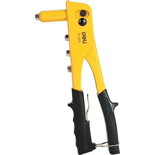 Заклепочник DELI механический ручной литой, заклепочный пистолет dl2310 250мм (сталь 35crmo, заклепки 2,4/ 3,2/4,0/ 4,8мм) 118445