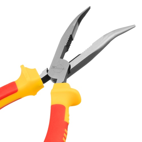 Длинногубцы изогнутые Insulated, 200 мм, двухкомпонентные рукоятки Matrix Professional фото 4