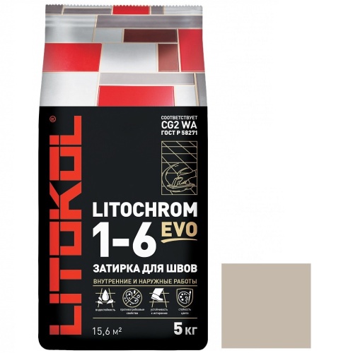 Затирка цементная для швов Litokol Litochrom 1-6 Evo LE.230 Багамы 5 кг Затирка цементная для швов Litokol Litochrom 1-6 Evo LE.230 Багамы 5 кг
