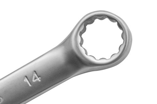 Ключ комбинированный, 14 мм, CrV, матовый хром Matrix фото 3