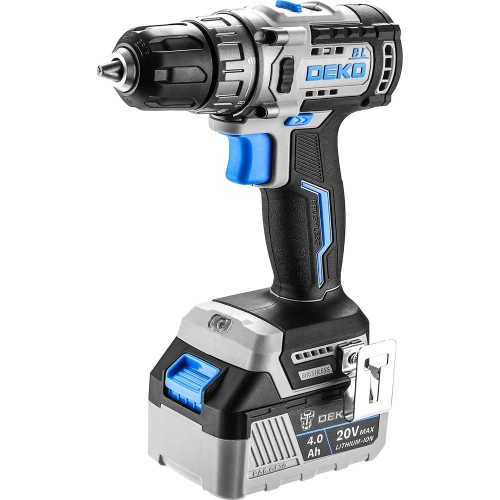 Дрель-шуруповерт аккумуляторная бесщеточная DEKO Loner 20V ONE + в кейсе, 20В, 2x4.0Ач 085-1003 фото 6 Дрель-шуруповерт аккумуляторная бесщеточная DEKO Loner 20V ONE + в кейсе, 20В, 2x4.0Ач 085-1003 фото 6