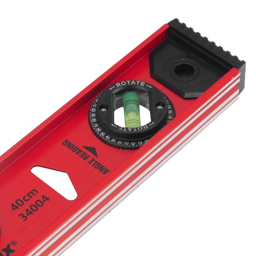 Уровень алюминиевый "Рельс", 400 мм, 3 глазка, усиленный Matrix фото 9