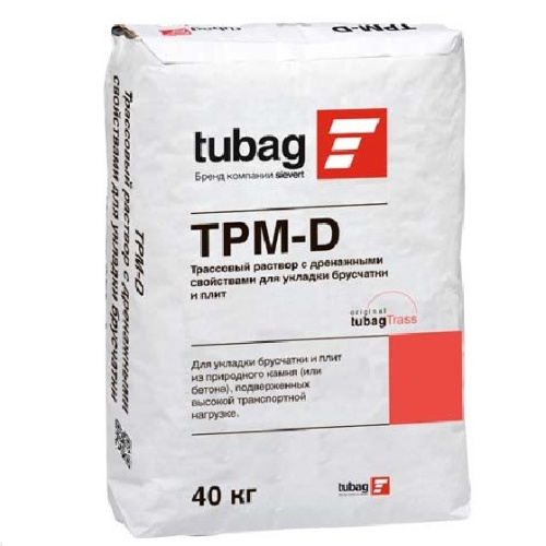 Раствор трассовый для укладки брусчатки Tubag 0-4 мм 40 кг