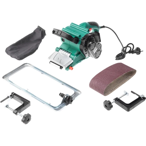 Ленточная шлифовальная машинка Hammer Flex 800Вт 120-290м/мин лента 75x457мм рамка, струбцины 2шт LSM800B 158564 фото 10