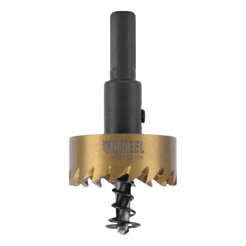 Коронка по металлу HSS, 32 мм, нитридтитановое покрытие Denzel фото 3