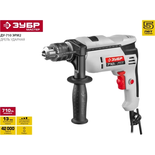 Ударная дрель Зубр МАСТЕР ДУ-710 ЭРМ2 фото 5 Ударная дрель Зубр МАСТЕР ДУ-710 ЭРМ2 фото 5