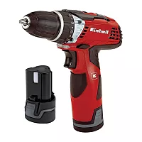 Аккумуляторная дрель Einhell TE-CD 12 Li, 12 В, 2ск, 30Нм, 2x2.0 Ач, вставной акк, кейс E-box 4513619