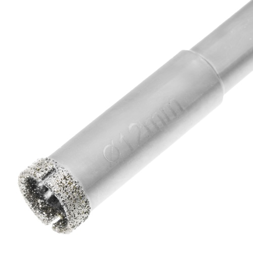 Сверло алмазное по керамограниту, 12 х 67 мм, трехгранный хвостовик, 2 шт Matrix фото 5