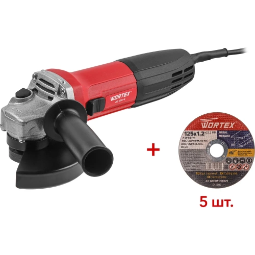 Угловая шлифмашина-болгарка WORTEX AG 1207-5 0333292