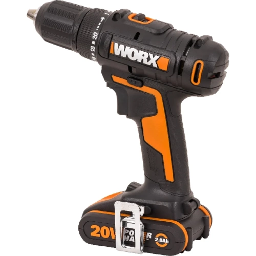 Аккумуляторная дрель-шуруповерт WORX WX108 45Нм, 20В, 2Ач x2, ЗУ 2А, кейс фото 7 Аккумуляторная дрель-шуруповерт WORX WX108 45Нм, 20В, 2Ач x2, ЗУ 2А, кейс фото 7