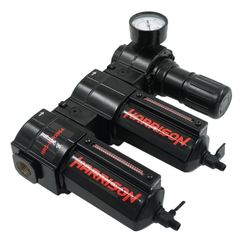 Блок подготовки с фильтром HARRISON 25 мкм, фильтром 5 мкм и регулятором 1/2', 3964 л/мин HRS-FFR3964 фото 8