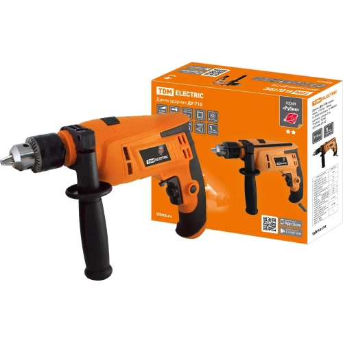 Ударная дрель TDM ELECTRIC ДУ-710 Рубин 710 Вт SQ1086-0102
