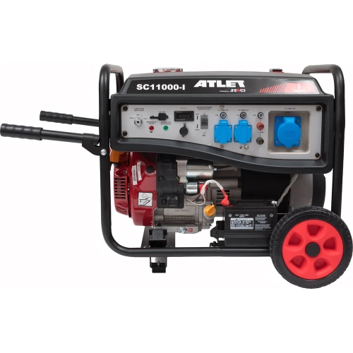 Бензиновый генератор ATLET (8,5 кВт ручной и электростартер, колеса и ручки) SC11000-I фото 9