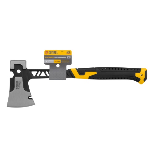 Топор цельнокованый 600 г, двухкомпонентная обрезиненная рукоятка Denzel фото 9