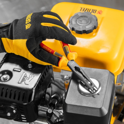 Длинногубцы прямые, диэлектрические рукоятки до 1000 В, трехкомпонентные рукоятки, 205мм Denzel фото 8 Длинногубцы прямые, диэлектрические рукоятки до 1000 В, трехкомпонентные рукоятки, 205мм Denzel фото 8