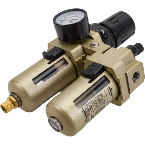 Блок подготовки воздуха AC3010-02 1/4", влагоотделитель с лубрикатором, релятором давления и манометром Pegas pneumatic 4703 фото 3 Блок подготовки воздуха AC3010-02 1/4", влагоотделитель с лубрикатором, релятором давления и манометром Pegas pneumatic 4703 фото 3