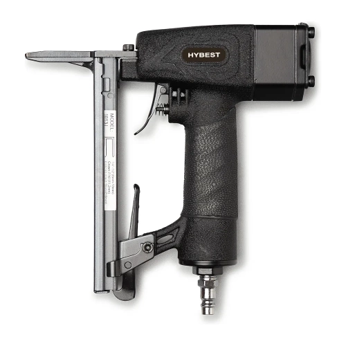 Пистолет скобозабивной Hybest мебельный 1013JL, пневматический, скобы 53F 20Ga, удлиненный HB1013JL