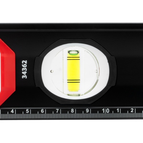 Уровень алюминиевый, усиленный, фрезерованный, 3 глазка, двухкомпонентные рукоятки, 800 мм Matrix фото 8