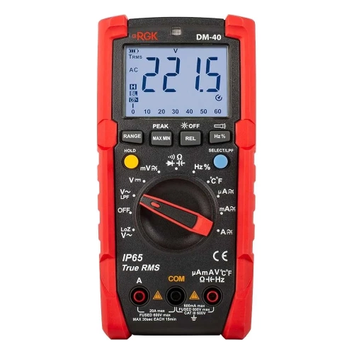 Цифровой мультиметр с поверкой RGK DM-40 779661 Цифровой мультиметр с поверкой RGK DM-40 779661