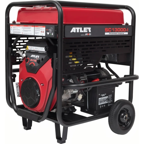 Бензиновый генератор ATLET (10кВт, электростартер, медная обмотка, колеса и ручки) SC13000-I фото 11