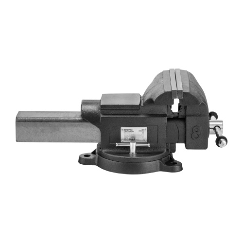 Тиски слесарные BVH-200, 200 мм, поворотные, стальная направляющая, с наковальней //Denzel фото 7