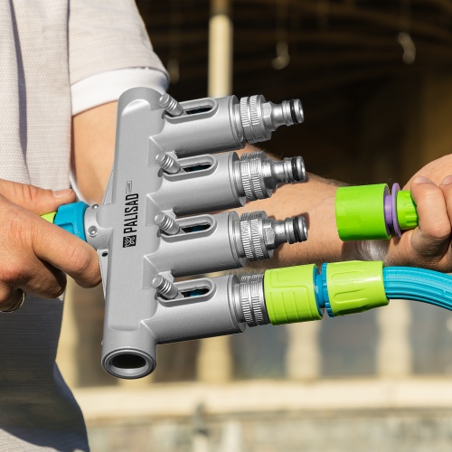 Разветвитель четырехканальный, с внутренней резьбой 3/4", алюминий, LUXE Palisad фото 12