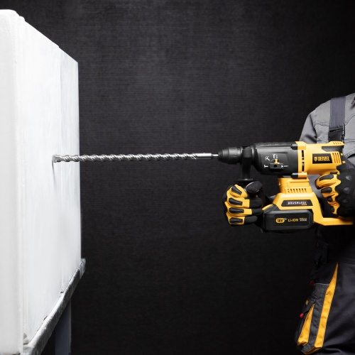 Бур по бетону, двойная спираль, три пылеотводящие кромки, 16 x 460 мм DENZEL фото 6 Бур по бетону, двойная спираль, три пылеотводящие кромки, 16 x 460 мм DENZEL фото 6