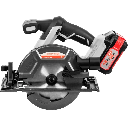 Аккумуляторная бесщеточная дисковая пила Интерскол ДПА-165/36В Li-ion АПИ (кейс, 2 аккум. 2,0Ач, ЗУ) 817.2.2.70 фото 5