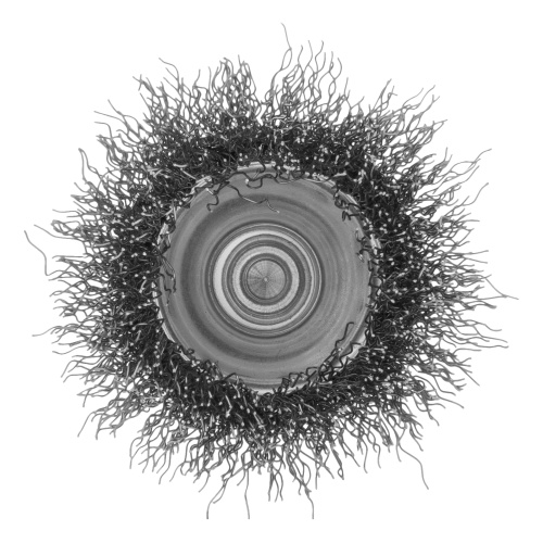 Щетка для дрели, 50 мм, "чашка" со шпилькой, витая проволока 0.3 мм Сибртех фото 4