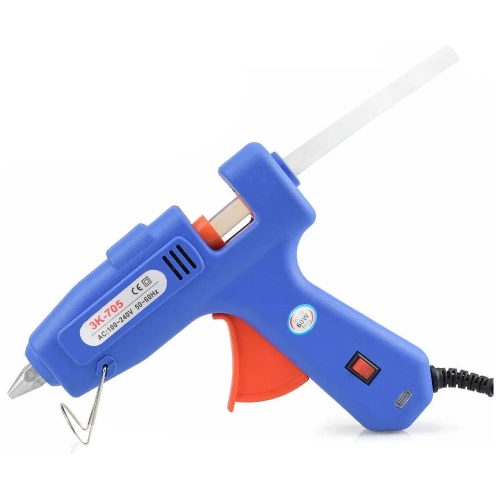 Большой клеевой пистолет Hobby&pro 60W премиум + клеевые стержни 2 шт 7707497 Большой клеевой пистолет Hobby&pro 60W премиум + клеевые стержни 2 шт 7707497