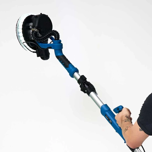 Шлифовальная машинка для стен и потолков с пылесборником Polyecs K100, 750 Вт, LED подсветка, 225 мм 66801 Шлифовальная машинка для стен и потолков с пылесборником Polyecs K100, 750 Вт, LED подсветка, 225 мм 66801