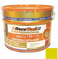 Эмаль универсальная DecoTech Professional ПФ-115 желтая под RAL1023 20 кг