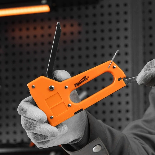 Мебельный пластиковый степлер SPARTA со скобами 100 шт., тип скобы 53, 4-8 мм 42001 фото 9 Мебельный пластиковый степлер SPARTA со скобами 100 шт., тип скобы 53, 4-8 мм 42001 фото 9