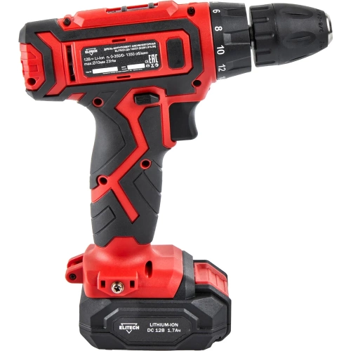 Аккумуляторная дрель Elitech ДА 122СЛ ДМ 202413 фото 6