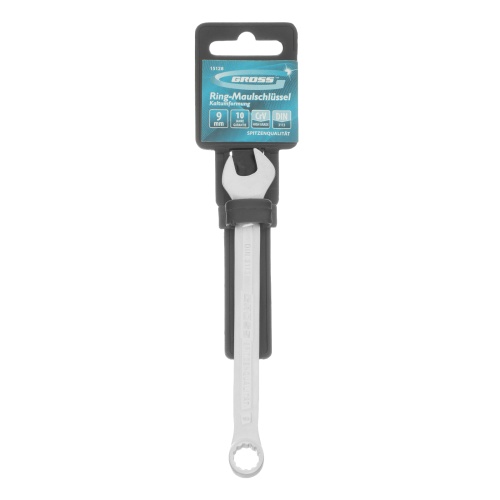 Ключ комбинированный 9 мм, CrV, холодный штамп Gross фото 5 Ключ комбинированный 9 мм, CrV, холодный штамп Gross фото 5