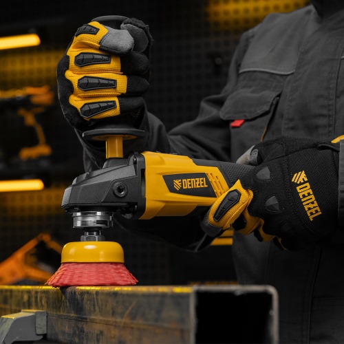 Щетка для УШМ, 75 мм, Чашка, нейлоновая щетина, М14 Denzel фото 8