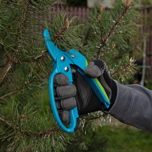 Секатор прямого реза, 200 мм, храповой механизм, металлические обaрезиненные рукоятки, Luxe, Palisd фото 13