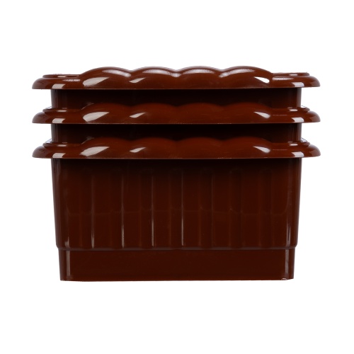 Поддон для рассады 322х166х82 мм, пластиковый, 3 шт, под 8 горшочков 250 мл. Palisad фото 3 Поддон для рассады 322х166х82 мм, пластиковый, 3 шт, под 8 горшочков 250 мл. Palisad фото 3