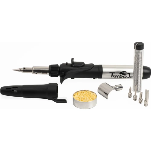 Газовый паяльник с пьезоподжигом в наборе Turbojet TJ150-B фото 5