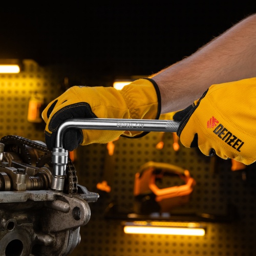 Вороток Г-образный, 250*50 мм, квадрат 1/2", CrV, матовый хром Denzel фото 10 Вороток Г-образный, 250*50 мм, квадрат 1/2", CrV, матовый хром Denzel фото 10