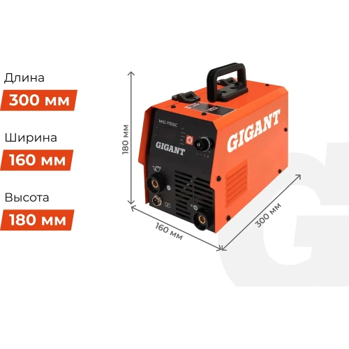 Сварочный полуавтомат - инвертор Gigant (170 А; FCAW; ПВ 40%) MIG-170SС фото 6 Сварочный полуавтомат - инвертор Gigant (170 А; FCAW; ПВ 40%) MIG-170SС фото 6